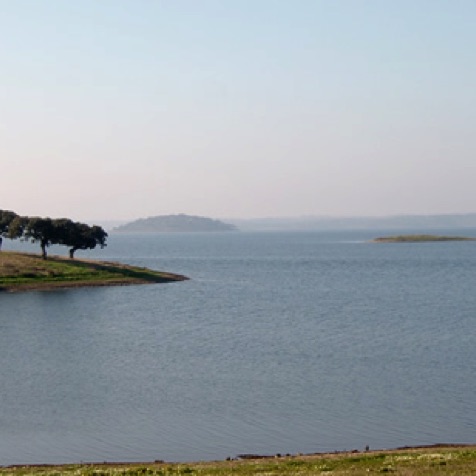 The Alqueva Dam - the largest manmade body of water in Europe at over 200sq km The Alqueva Dam - the largest manmade body of water in Europe at over 200sq km